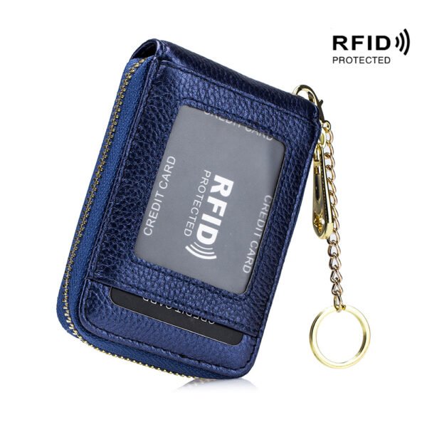 Premium RFID Blocking Card Holder Wallet - Secure Zip Around Design with Multiple Compartments for Easy Organization - Stylish Casual Style for Everyday Use - Image 15