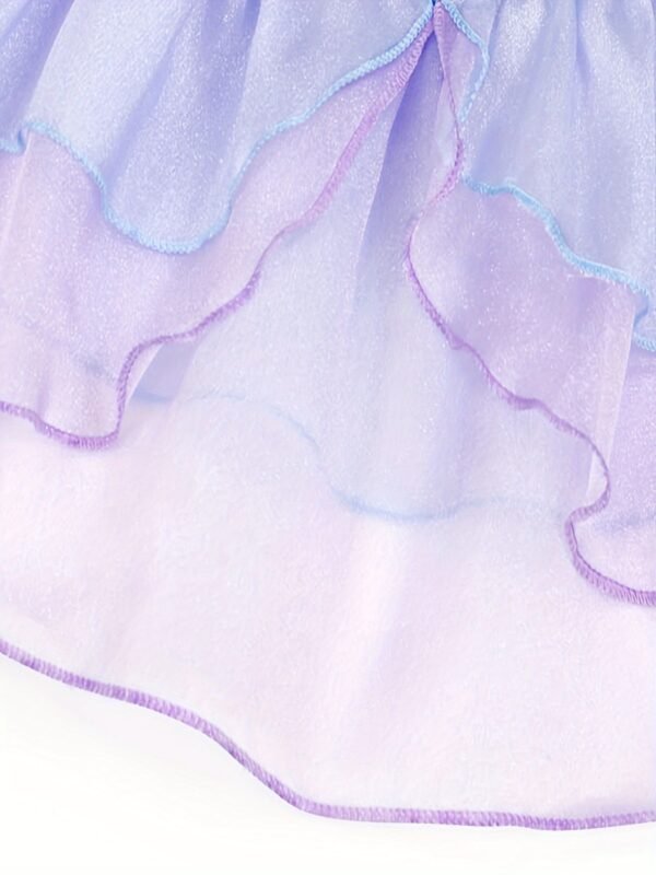 Princess Mermaid Dress Costume for Girls, Birthday Party Cosplay Outfit Kids Clothes - Image 6