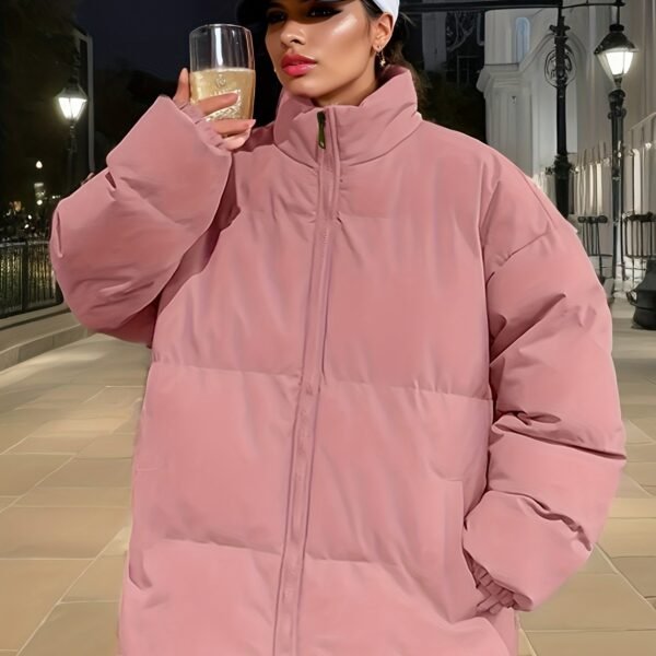 Waterproof Winter Coat-Windproof and Breathable with Detachable Hood-Fleece-Lined Pockets for Outdoor Activities and Casual Wear - Image 8