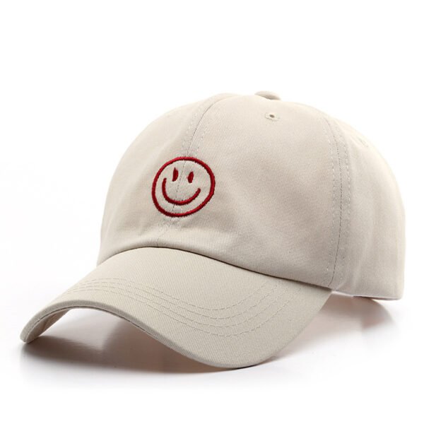 1pc Mens Classic Smile Face Baseball Cap - Soft Cotton, Lightweight, Adjustable, Sunscreen, Embroidered Lettering, Ideal Gift for Daily Casual Wear - Image 5