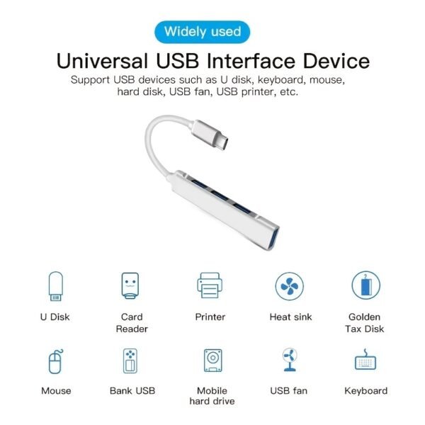Boost Your Productivity with this 4-in-1 USB C Hub - Compatible with MacBook, Mac Pro, Mac Mini, IMac, Surface Pro, XPS, PC, Flash Drive, Mobile Hard Drive - Image 10