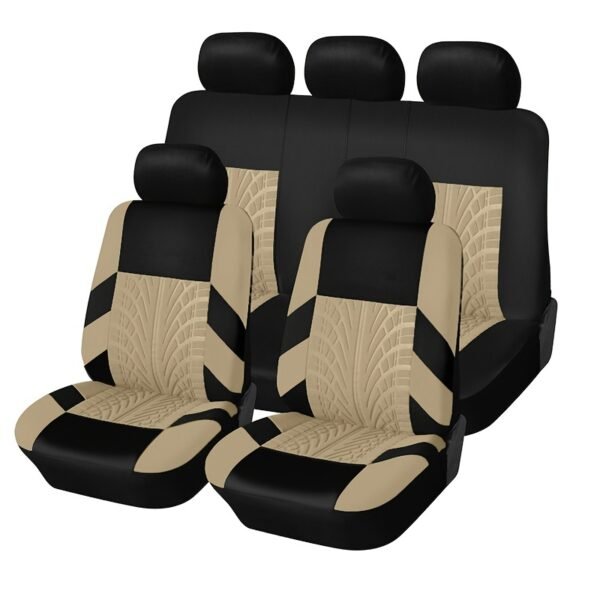 5 Seats Car Seat Covers, Breathable Polyester Split Automotive Front Rear Seat Cushion Covers, Vehicle Seat Protectors Universal For Cars, Trucks, SUV - Image 4