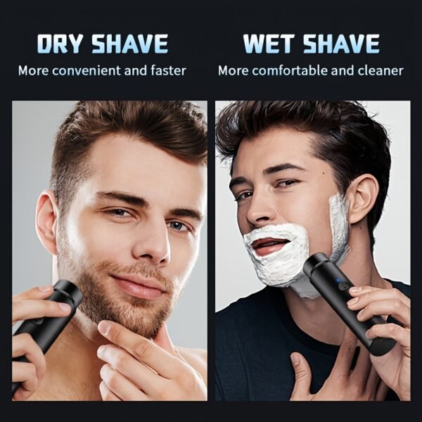 Mini Portable Electric Shaver, Self-Assistant Razor, Cordless Rechargeable, For Eyebrows, Upper And Lower Lips, Cheeks, Chin And Neck - Image 2