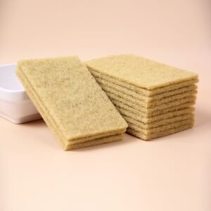 5pcs/pack Eco-Friendly Coconut Fiber Scouring Pads - Non-Scratch Sisal Cleaning Sponges for Dishes, Pans, and Pots - Odor Free, Compostable, and Biodegradable