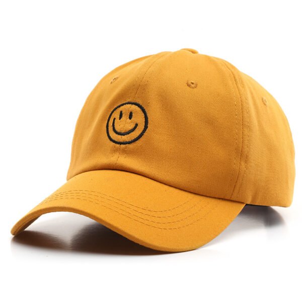 1pc Mens Classic Smile Face Baseball Cap - Soft Cotton, Lightweight, Adjustable, Sunscreen, Embroidered Lettering, Ideal Gift for Daily Casual Wear - Image 7