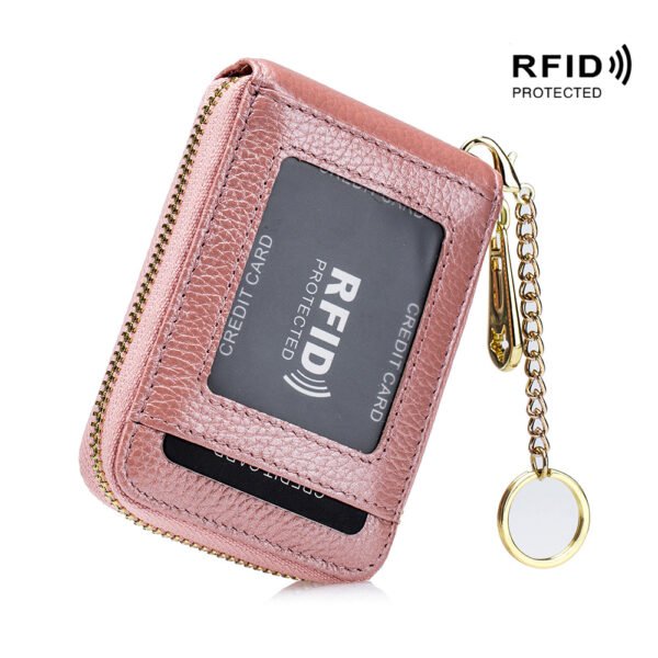 Premium RFID Blocking Card Holder Wallet - Secure Zip Around Design with Multiple Compartments for Easy Organization - Stylish Casual Style for Everyday Use - Image 17