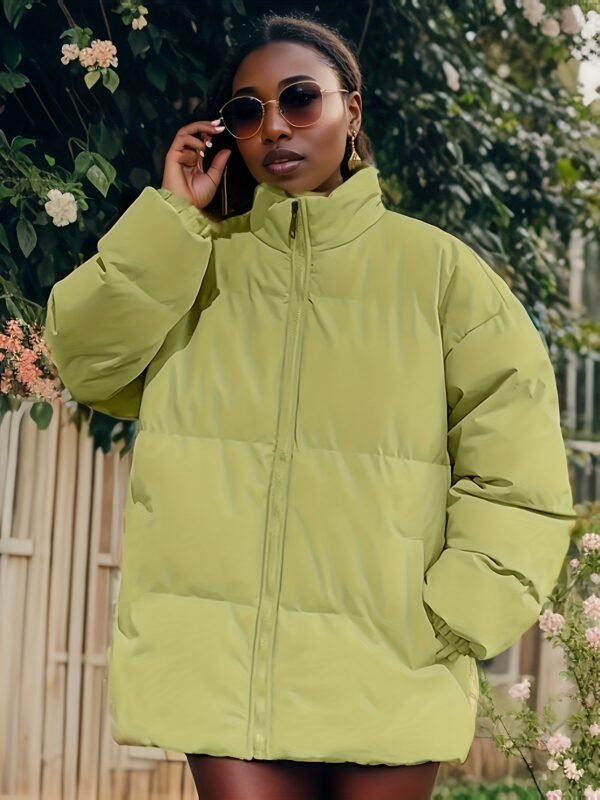 Waterproof Winter Coat-Windproof and Breathable with Detachable Hood-Fleece-Lined Pockets for Outdoor Activities and Casual Wear - Image 2
