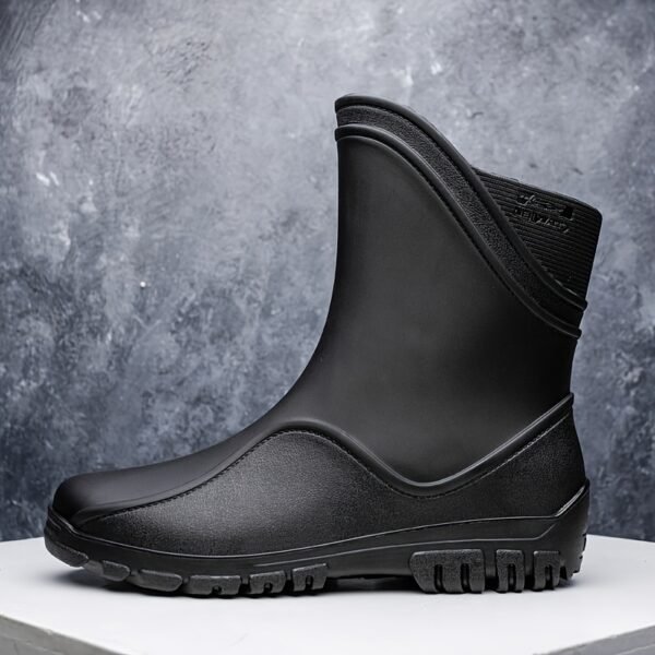 Men's Fashion Non-slip Waterproof Wear-resistant Rain Boots - Image 8