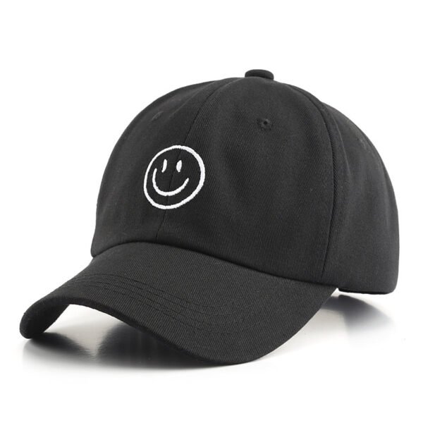 1pc Mens Classic Smile Face Baseball Cap - Soft Cotton, Lightweight, Adjustable, Sunscreen, Embroidered Lettering, Ideal Gift for Daily Casual Wear - Image 3