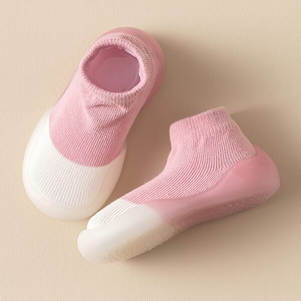 Adorable Soft Grip Baby Girls First Steps Socks - Non-Slip, Anti-Skid Crawling Socks for Toddler Learners - Machine Washable, Skin-friendly, Stretchy Fit for Comfort - Image 2