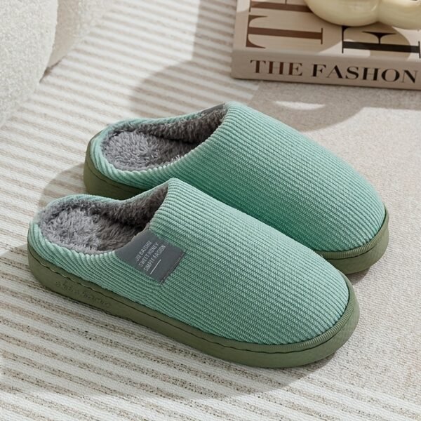 Women's Thick Bottom Home Slippers, Household Plush Slippers, Anti-slip Thermal Slippers - Image 10