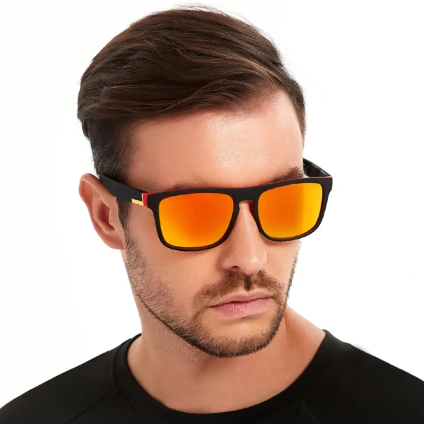 Fashion Vintage Square Sports Sunglasses Men Women Fishing Driving For Man Brand Designer Sun Glasses Anti-Glare UV400 Eyewear - Image 2