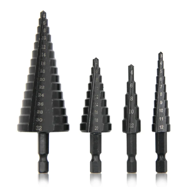 Hexagonal shank straight groove black step drill - Image 2