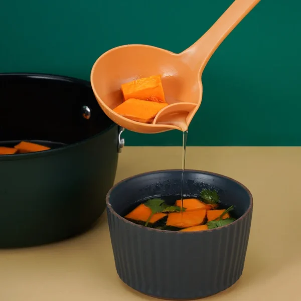 Long Handle Kitchen Filter Spoon Colander Oil Soup Separator Tablespoons creative Tableware Hot Pot Skimmer Scoop with Holes - Image 4