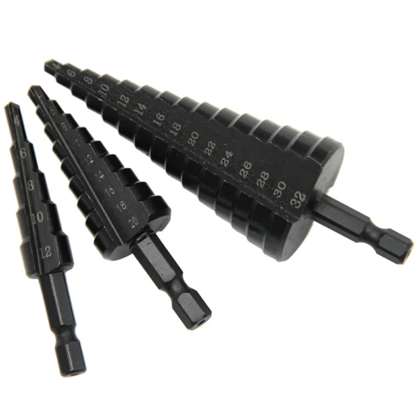 Hexagonal shank straight groove black step drill - Image 4