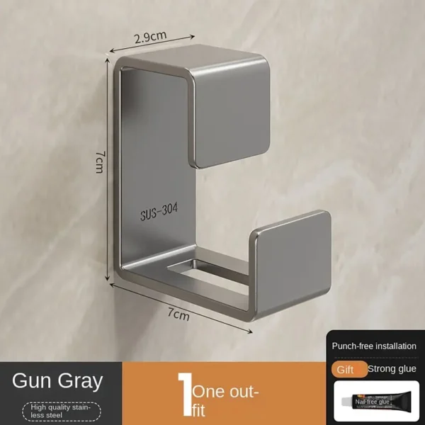 Stainless Steel Bathroom Basin Hook Wall Hangers Hooks - Image 9