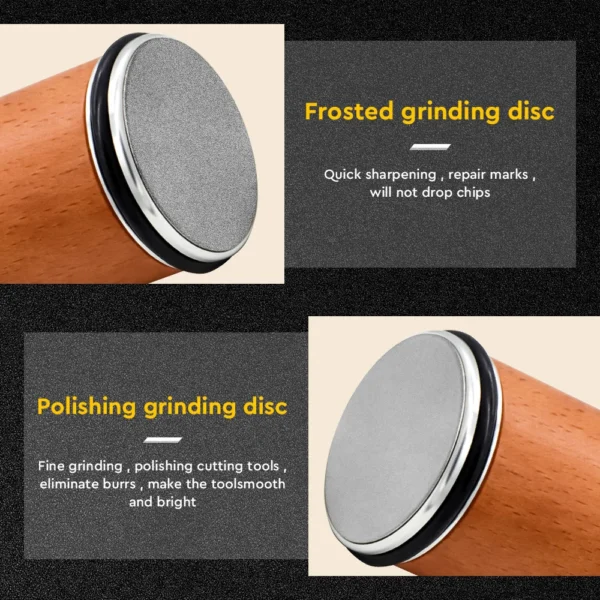 Rolling Knife Sharpener with 5 Types Degrees Magnetic Knife Holder Diamond Sharpening Stone Kit Roller Kitchen Accessories - Image 4