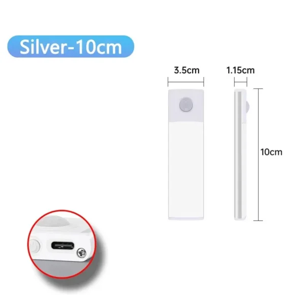 LED Cabinet Light USB Type-C Rechargeable Motion Sensor Led Lamp for Kitchen Wardrobe Cabinet Lighting 20cm/30cm/40cm/50cm/60cm - Image 12