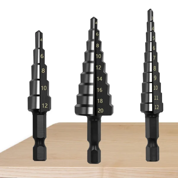Hexagonal shank straight groove black step drill - Image 6