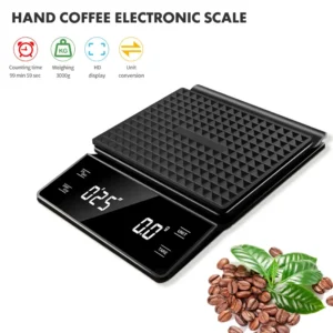 3kg/0.1g Scale with Timer Digital Multifunction Weighing Scale Pour