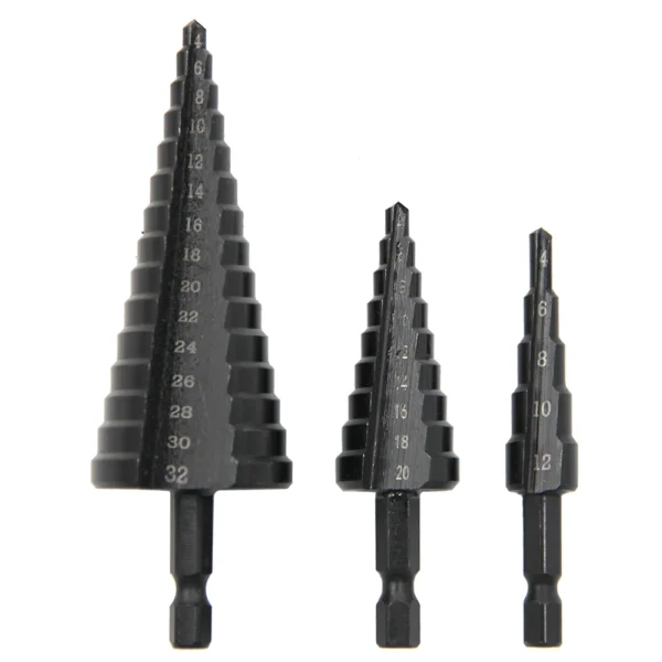 Hexagonal shank straight groove black step drill - Image 7
