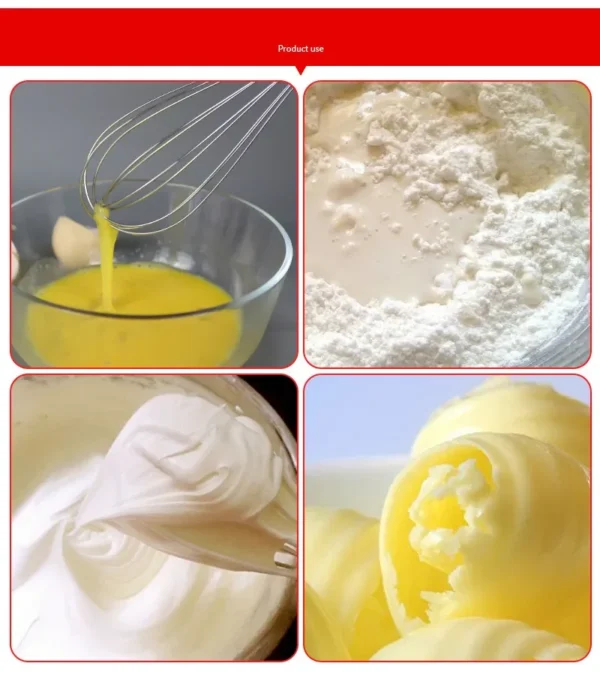 6/8/10/12 Inch Stainless Steel Stirring Balloon Manual Egg Beater Utensil Cream Butter Whisk - Image 4