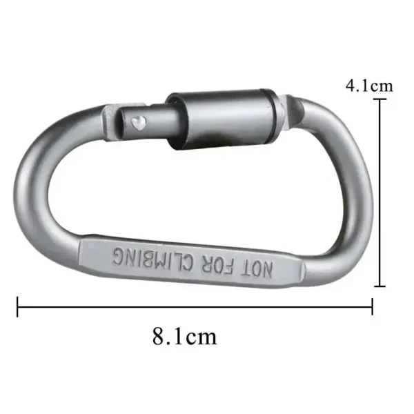 6pcs Carabiner Set For Key Camping Survival EDC Outdoor Keychain - Image 6