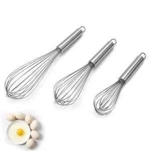 6/8/10/12 Inch Stainless Steel Stirring Balloon Manual Egg Beater Utensil Cream Butter Whisk