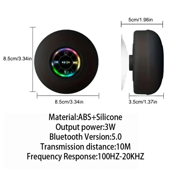 Portable Wireless Bluetooth Speaker IPX4 Waterproof Loudspeaker - Image 6