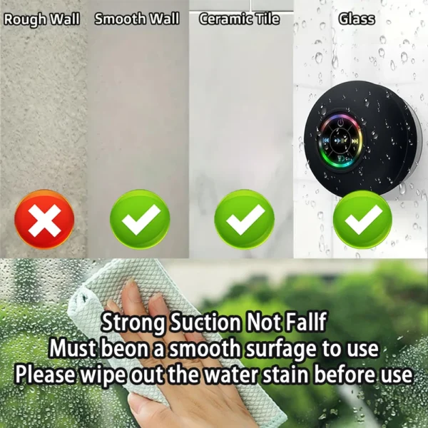 Portable Wireless Bluetooth Speaker IPX4 Waterproof Loudspeaker - Image 4