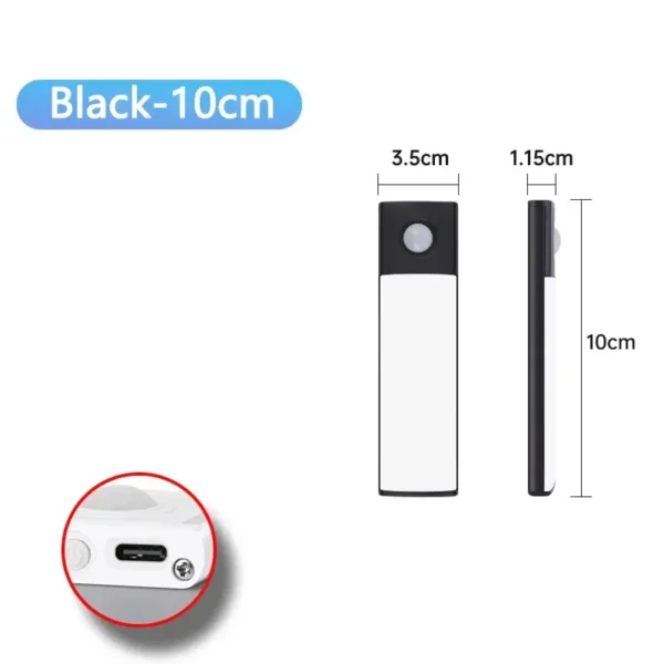 LED Cabinet Light USB Type-C Rechargeable Motion Sensor Led Lamp for Kitchen Wardrobe Cabinet Lighting 20cm/30cm/40cm/50cm/60cm - Image 14