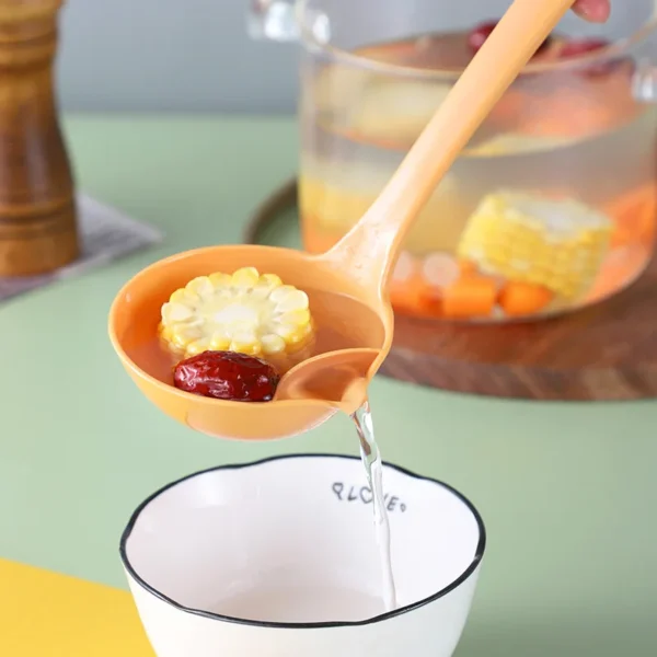 Long Handle Kitchen Filter Spoon Colander Oil Soup Separator Tablespoons creative Tableware Hot Pot Skimmer Scoop with Holes - Image 5