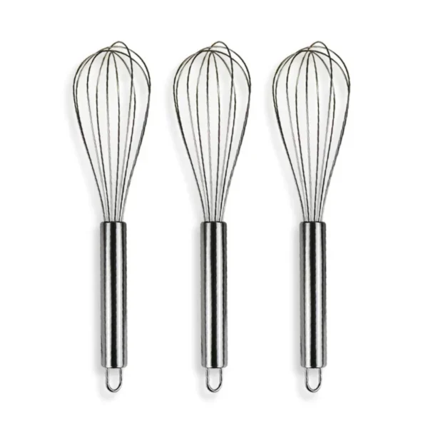 6/8/10/12 Inch Stainless Steel Stirring Balloon Manual Egg Beater Utensil Cream Butter Whisk - Image 2