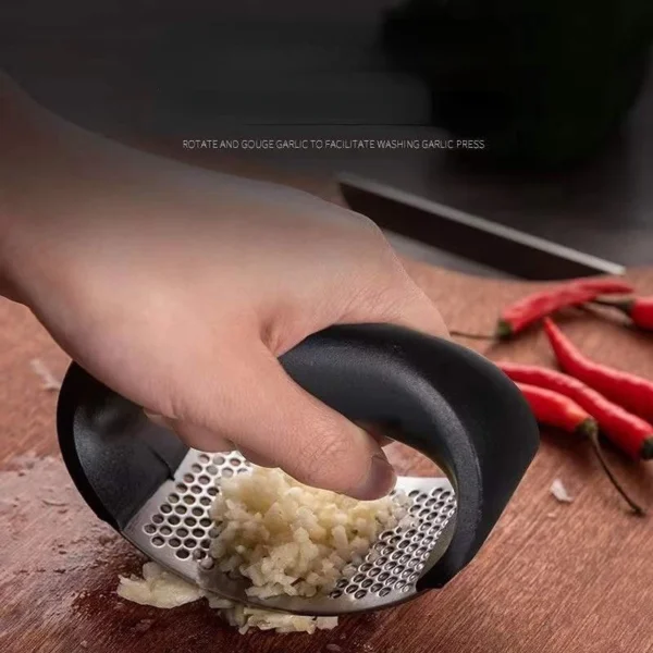 Stainless Steel Garlic Press Crusher Manual Garlic Mincer Chopping Garlic Tool Fruit Vegetable Tools Kitchen Accessories Gadget - Image 2