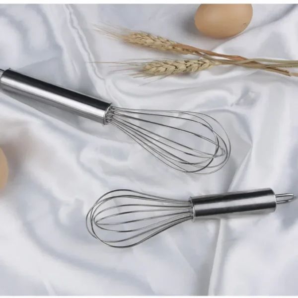 6/8/10/12 Inch Stainless Steel Stirring Balloon Manual Egg Beater Utensil Cream Butter Whisk - Image 6