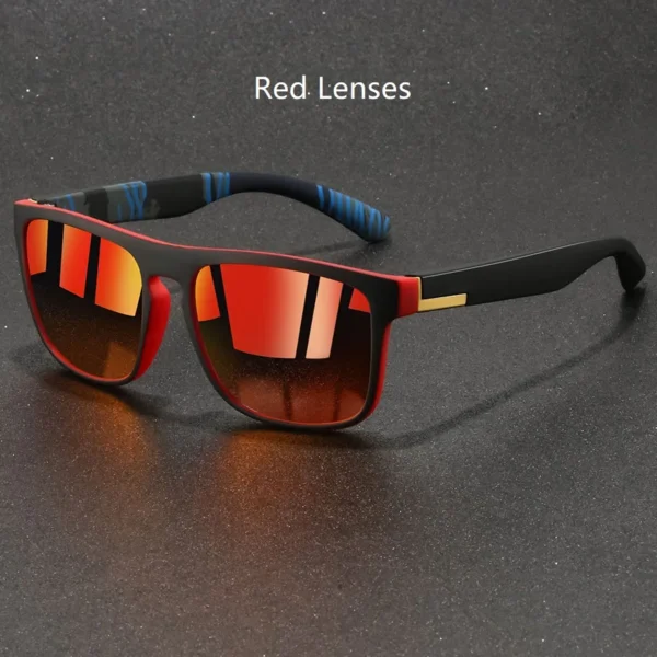 Fashion Vintage Square Sports Sunglasses Men Women Fishing Driving For Man Brand Designer Sun Glasses Anti-Glare UV400 Eyewear - Image 9
