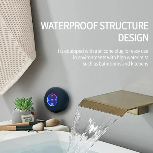 Portable Wireless Bluetooth Speaker IPX4 Waterproof Loudspeaker - Image 3