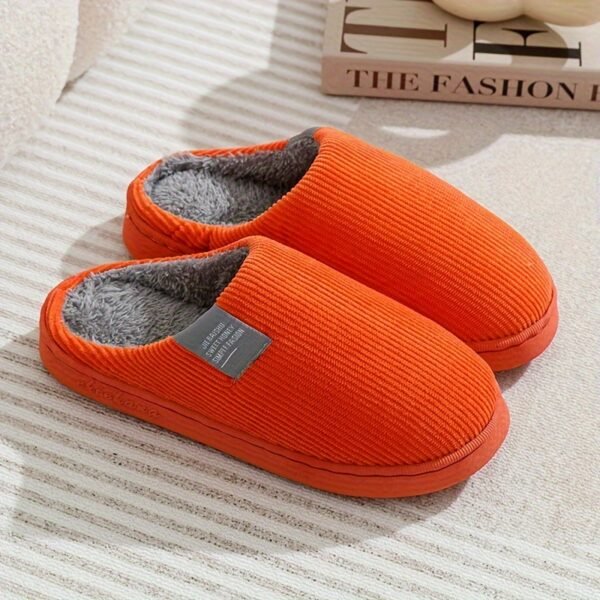 Women's Thick Bottom Home Slippers, Household Plush Slippers, Anti-slip Thermal Slippers - Image 9