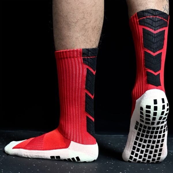 Non-Slip Soccer Grip Socks with Towel Bottom for Enhanced Performance and Stability in Sports - Image 4