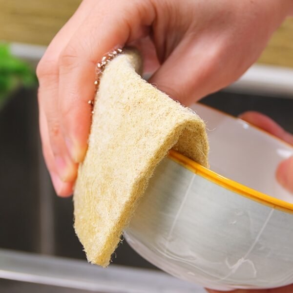 5pcs/pack Eco-Friendly Coconut Fiber Scouring Pads - Non-Scratch Sisal Cleaning Sponges for Dishes, Pans, and Pots - Odor Free, Compostable, and Biodegradable - Image 8