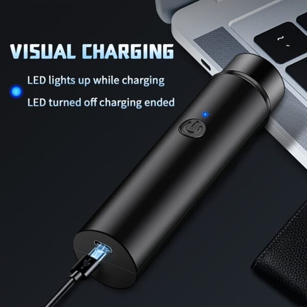 Mini Portable Electric Shaver, Self-Assistant Razor, Cordless Rechargeable, For Eyebrows, Upper And Lower Lips, Cheeks, Chin And Neck - Image 8