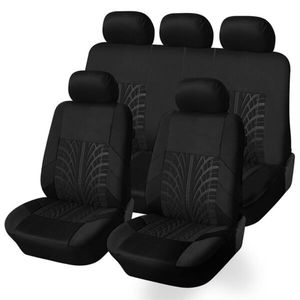 5 Seats Car Seat Covers, Breathable Polyester Split Automotive Front Rear Seat Cushion Covers, Vehicle Seat Protectors Universal For Cars, Trucks, SUV - Image 3