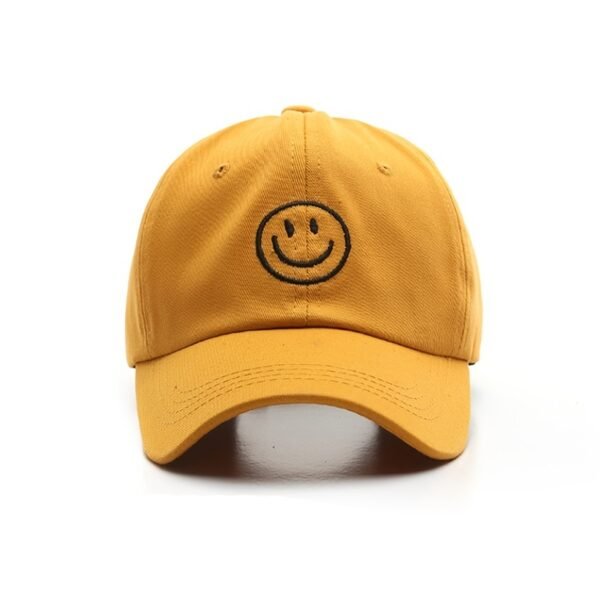 1pc Mens Classic Smile Face Baseball Cap - Soft Cotton, Lightweight, Adjustable, Sunscreen, Embroidered Lettering, Ideal Gift for Daily Casual Wear - Image 6