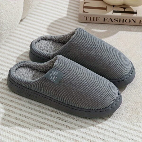 Women's Thick Bottom Home Slippers, Household Plush Slippers, Anti-slip Thermal Slippers - Image 13